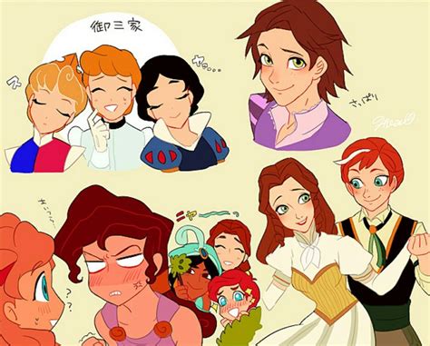 Cute Disney Genderbend Дисней пиксар Принцессы диснея и Диснеевские