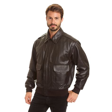 Mens Leather A 2 Bomber Jacket Leather Coats Etc