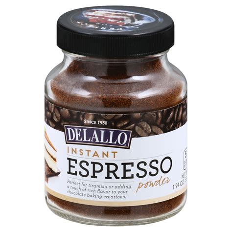 Delallo Espresso Powder Instant Hy Vee Aisles Online Grocery Shopping