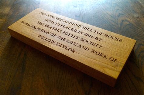 Engraved Wooden Wall Plaques