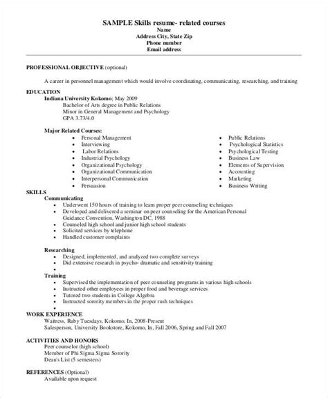 skills based resume template skills based cv downloadable template example content with