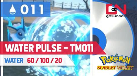 Where To Find Water Pulse In Pokemon Scarlet And Violet Tm 011