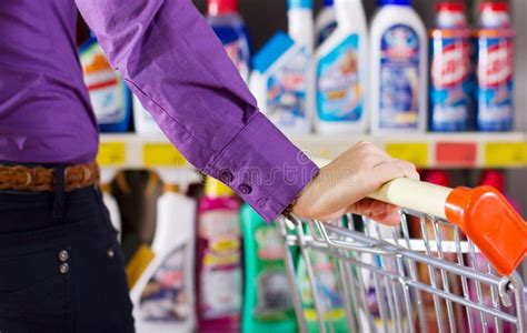 Shopping In Grocery Store Stock Image Image Of Customer 17587443