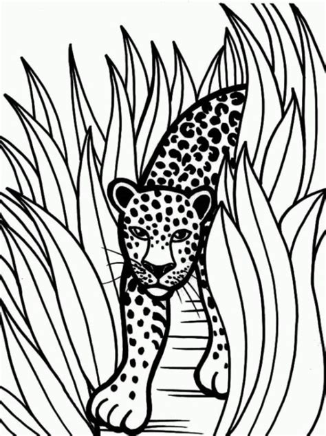 Printable Jaguar To Color And Use For Crafts Coloring Pages