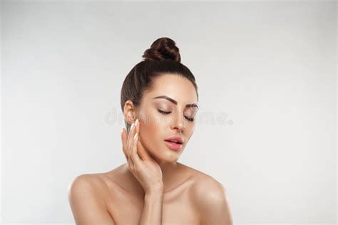 Beautiful Young Woman With Clean Fresh Skingirl Beauty Face Facial