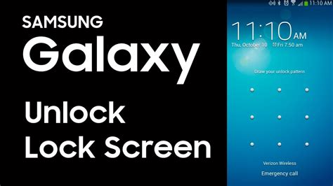How To Unlock Samsung Galaxy Android Phone Without Password No Data
