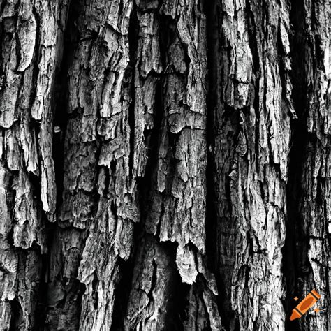 Black And White Tree Bark Texture On Craiyon