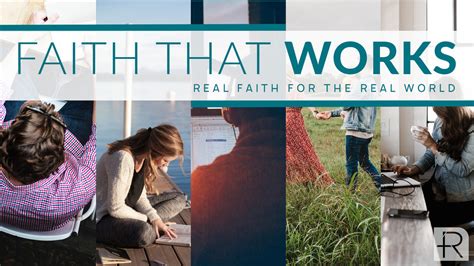 Faith That Works Series Regency Church Of Christ