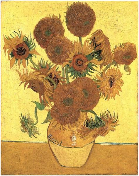 Van gogh's paintings of sunflowers are among his most famous. Still Life: Vase with Fifteen Sunflowers by Vincent Van ...