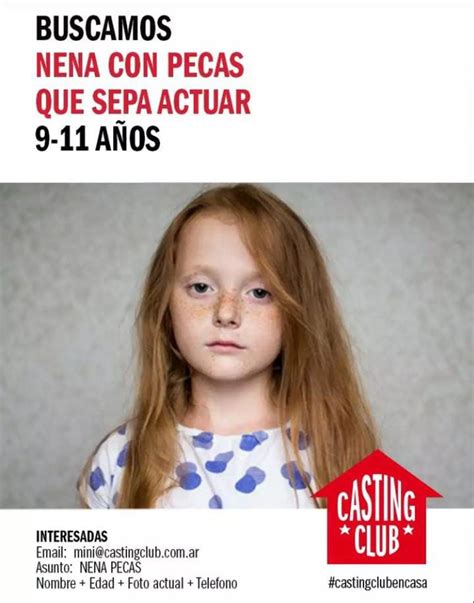 Casting En Buenos Aires Se Busca NiÑa Con Pecas Que Sepa Actuar Entre 9 Y 11 Años
