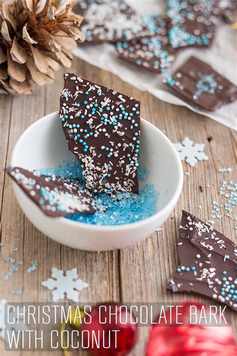 Christmas Chocolate Bark With Coconut Happy Foods Tube