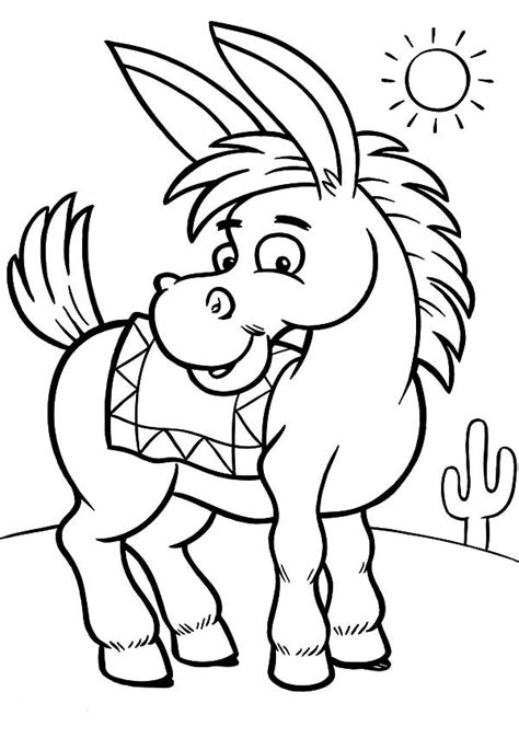 Tigers tiger13 animals coloring pages. Mexican Donkey, : Mexican Donkey on a Sunny Day Coloring ...