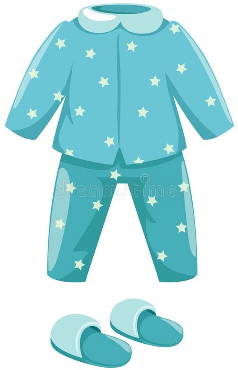 Pajamas With Slipper Illustration Of Isolated Pajamas With Slipper On