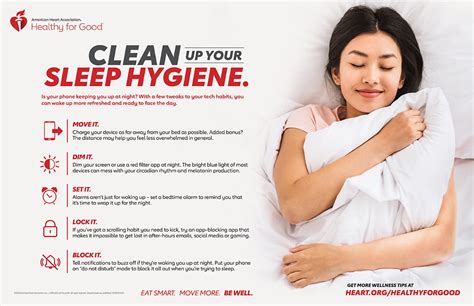 how to sleep better infographic professional heart daily american heart association