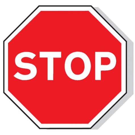 Stop Hexagonal Reflective Traffic Information Signs