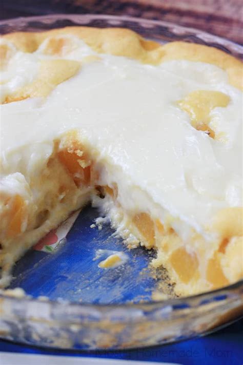 Peaches and Cream Pie - Mostly Homemade Mom | Recipe | Peaches and ...