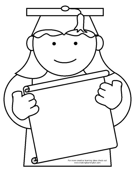 Printable Graduation Coloring Pages