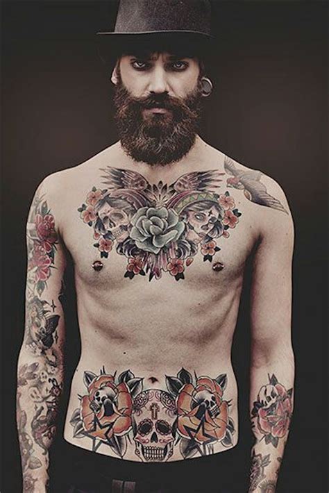 Top 144 Chest Tattoos For Men