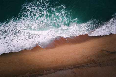 Aerial Photography Of Sea Foam · Free Stock Photo