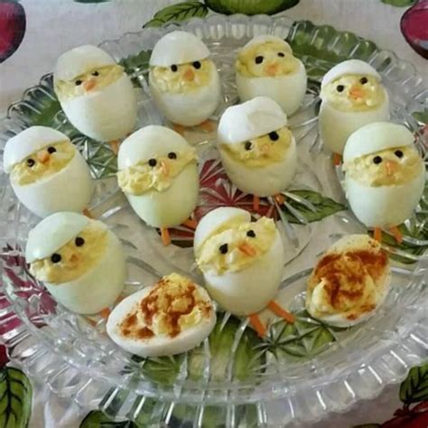 Easter Chick Deviled Eggs 99easyrecipes