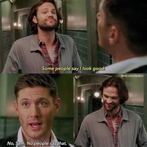 He S Just So Happy To Have Him Back That Smile Supernatural Fangirl Supernatural Funny