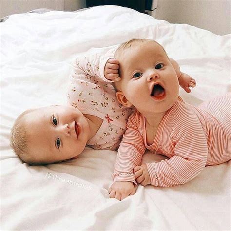 Babies Playing With Each Other Cute Baby Twins Cute Baby Pictures