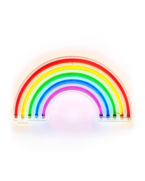 Rainbow Neon Wall Sign By Sunnylife Neon Light Bando