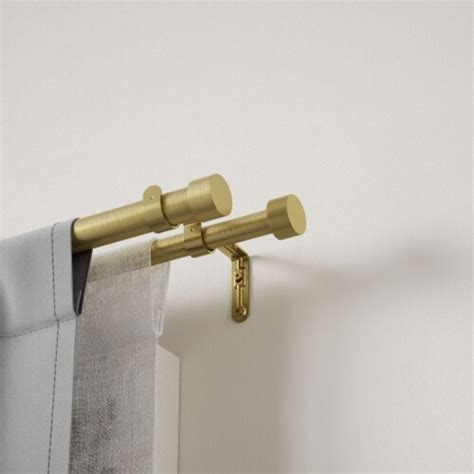 Umbra® Cappa 120 To 180 Inch Adjustable Double Curtain Rod Set In Brass