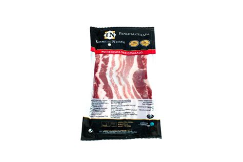 Duroc Breed Cured Streaky Bacon In Portions Torre De Núñez