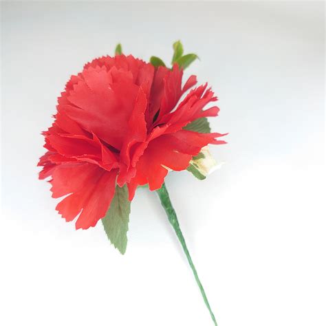 Red Carnation Buttonhole Artificial Wedding Flowers Etsy Hong Kong