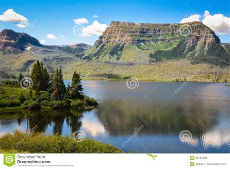 Trappers Lake In The Flattops Colorado Stock Photo Image Of Mountain