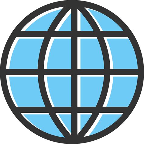 Black Blue World Wide Web Icon Free Download Transparent Png Creazilla