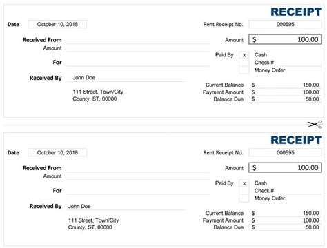 17 Free Cash Receipt Templates For Excel Word And Pdf