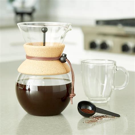 Bodum Pour Over Coffee Maker With Leather Cinch The Container Store