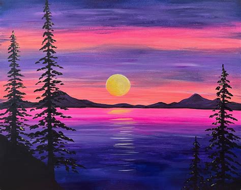 Purple Mountains Majesty Paint And Sip Generations Boutique And Art Studio