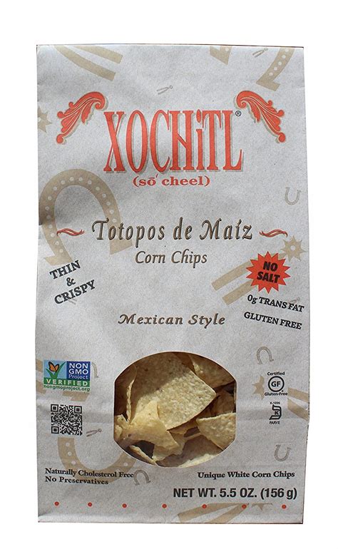 xochitl no salt tortilla chips 5 5 oz pack of 12