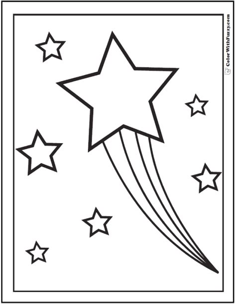 Printable Stars Coloring Pages