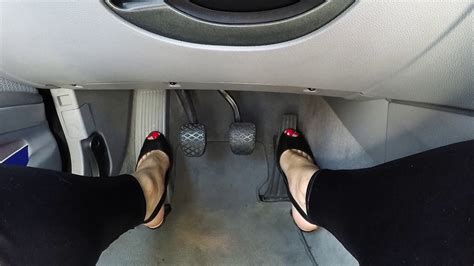 Sexy Pedal Pumping With My Peeptoes Heels Youtube