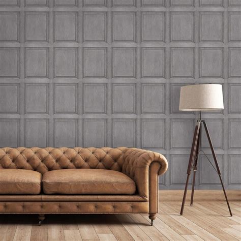 Magnolia Wallpaper Grey Wallpaper Wooden Panelling Wall Paneling