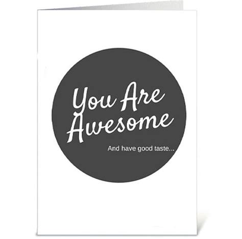 You Are Awesome Printable Card All Occasion Instantly Available