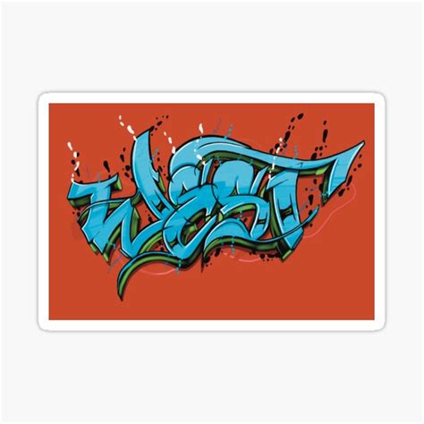 West Graffiti Wildstyle Sticker For Sale By Samuelmolina Redbubble