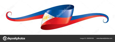 Philippines Flag Vector Illustration On A White Background Stock