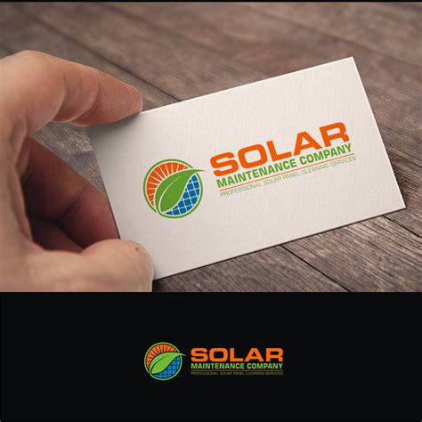 Solar Maintenance Company Logo Solar Panel Cleaning Logo Design Contest