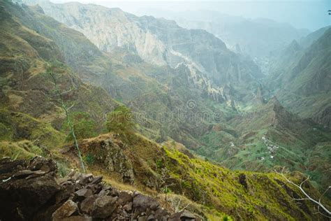 Santo Antao Island Cape Verde Rocky Mountains And Xo Xo Valley In