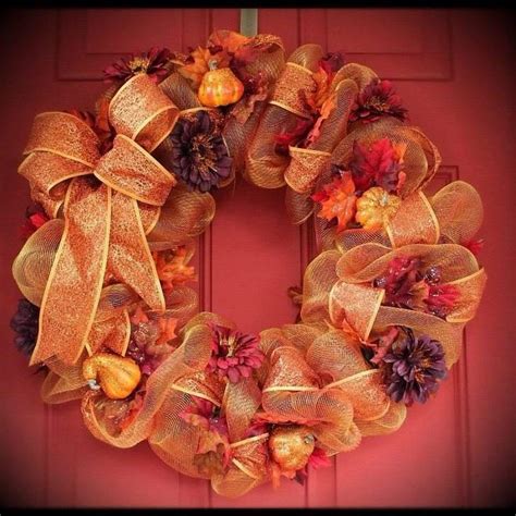 Fall Deco Mesh Wreath Ideas Inspiring Autumn Decor For The House