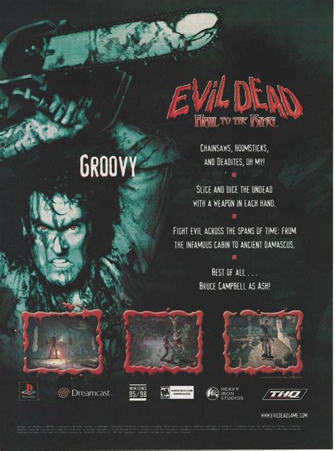 Evil Dead Hail To The King Print Adposter Art Playstation Ps2