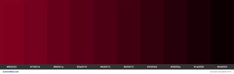 Shades Of Burgundy Color 800020 Hex Colorswall