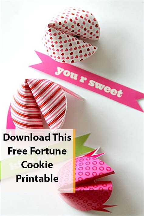 Download This Free Fortune Cookie Printable Fortune Cookies Diy