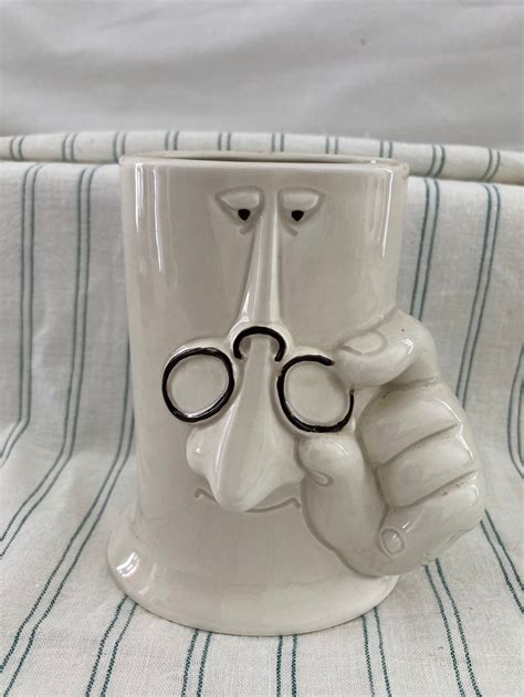 vintage spectacles eyeglasses holder in ceramic by fitz and etsy