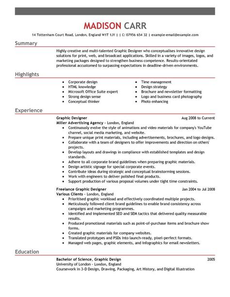 Pursued passion for online layout and product. Best Graphic Designer Resume Example | LiveCareer